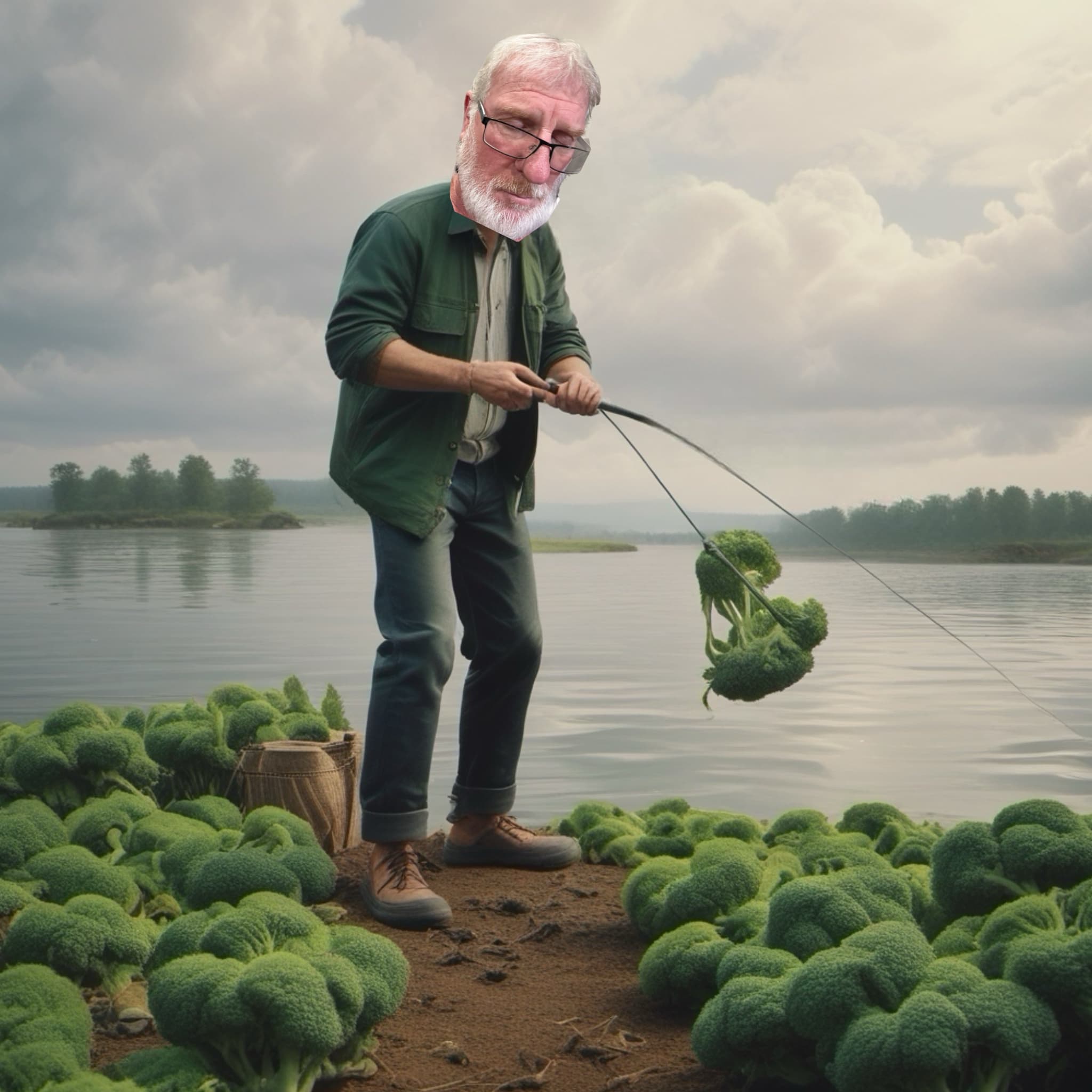 Catching some broccoli